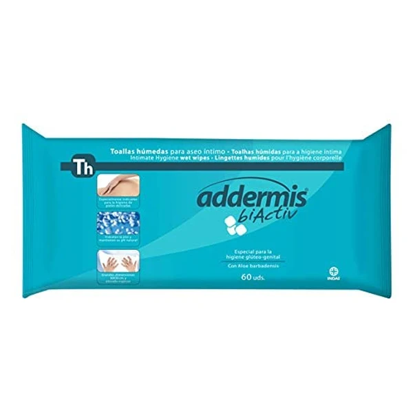 Влажные салфетки Addermis Biactiv Indasec (60 uds) |