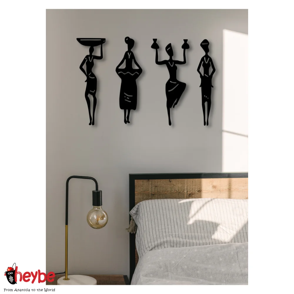 Африканские женщины Деревянный декор стен Живопись Портрет Гостиная Спальня