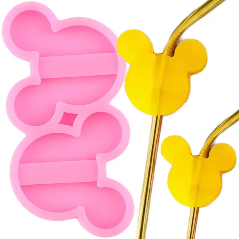 Топпер из соломы и Микки Диснея силиконовые формы форма для конфет шоколада
