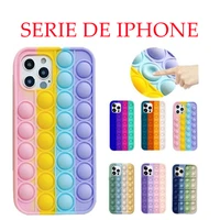 soft tpu silicone phone case on for iphone 11 12 pro max 8 7 6 plus xr xsmax xs x se 2020 13 12 push bubble unzip toy phone case