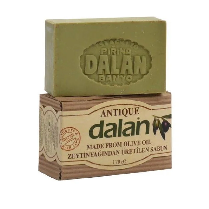 

Dalan Antique Olive Oil Natural Soap Herbal 170 g Skin Hair Cleansing Beauty Care Shower Gel Handmade Made in Turkiye Aegean