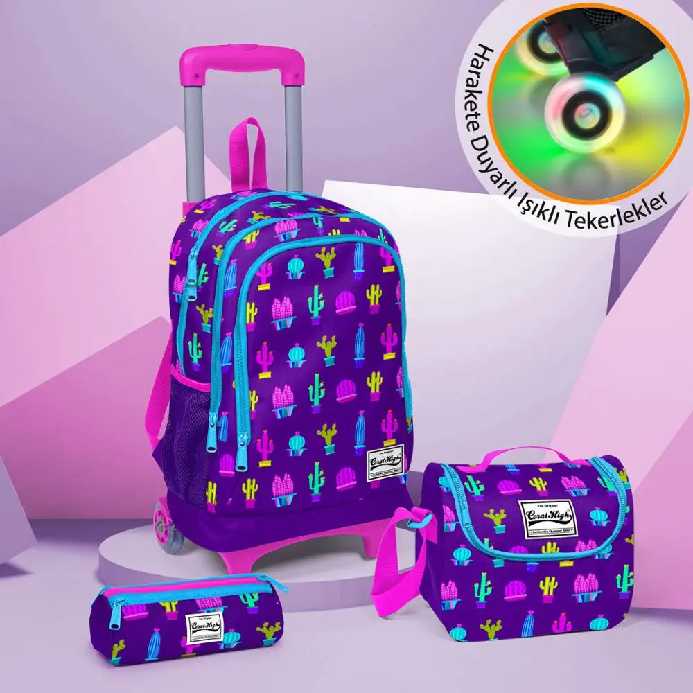 

Coral High Kids Purple Patterned Squeegee Set of 3