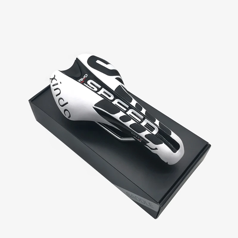 white-Boxed Велосипедное седло TT Timetrial Triathlon Tri road MTB горное седло для велосипеда мужское Велосипедное Сиденье для гонок кожаная велосипедная подушка - Цвет: white-Boxed