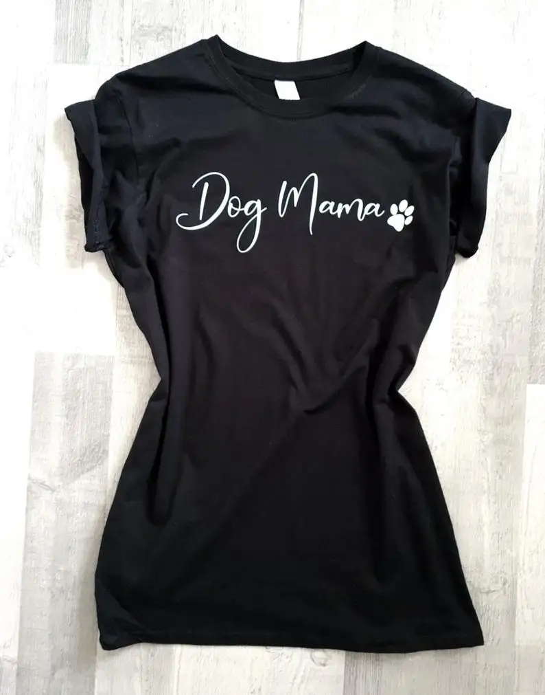

Stay True New Arrival Dog Mama T shirt Fashion Tumblr Tees Short Sleeve Aesthetic Clothing Dog Mama Lover Shirt Drop Ship