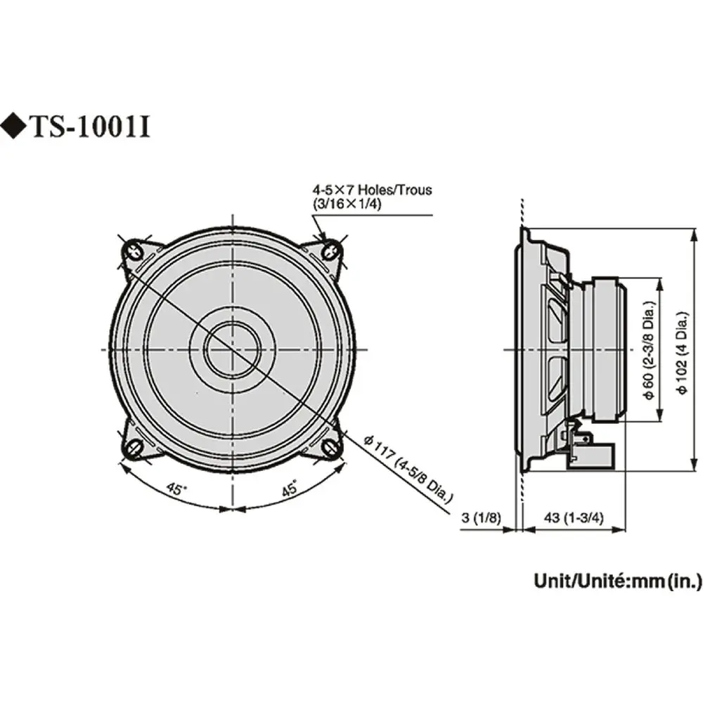 Автоакустика Pioneer TS-1001I | Динамики
