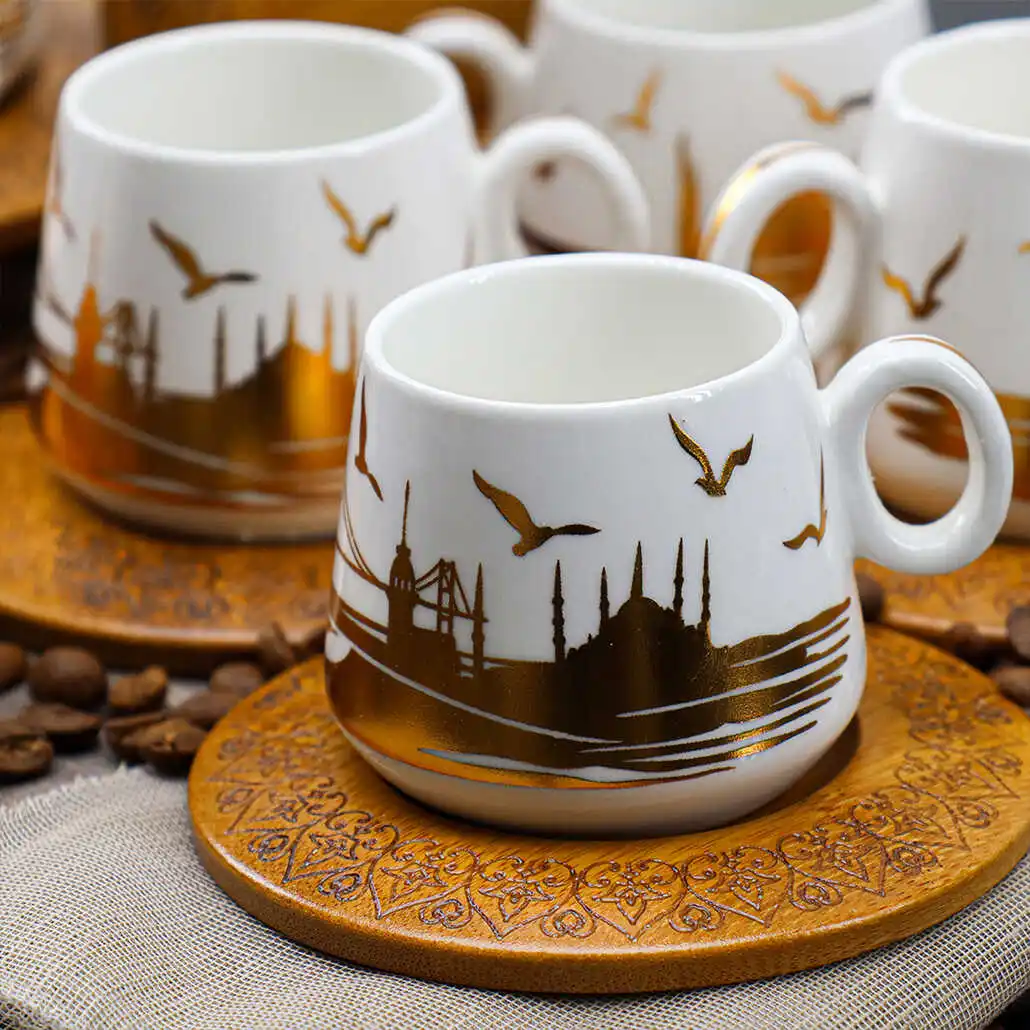 

Sultan Ahmet Mosque Printed Turkish Coffee Cup Set 12 Pcs