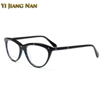 women acetate optical glasses frame cat eye fashion prescription eyeglasses eyewear monturas de lentes mujer gafas