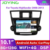 newest 10 1 car audio system head unit android multimedia car stereo bluetooth support 4g model for toyota highlander 2008 2013