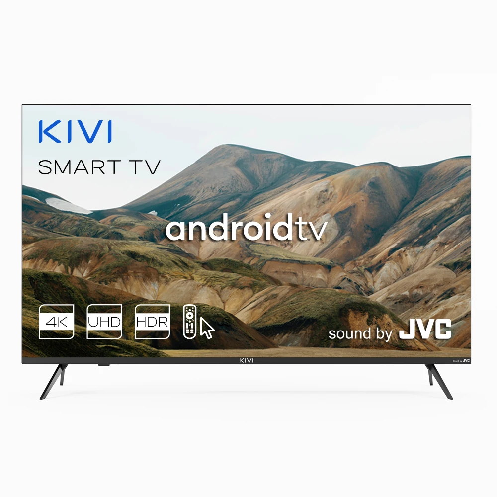 Телевизор KIVI 43" 43U740LB / UHD 4K Smart TV Google Android 9.0 HDR Голосовой ввод Wi-Fi 5GHz | Электроника
