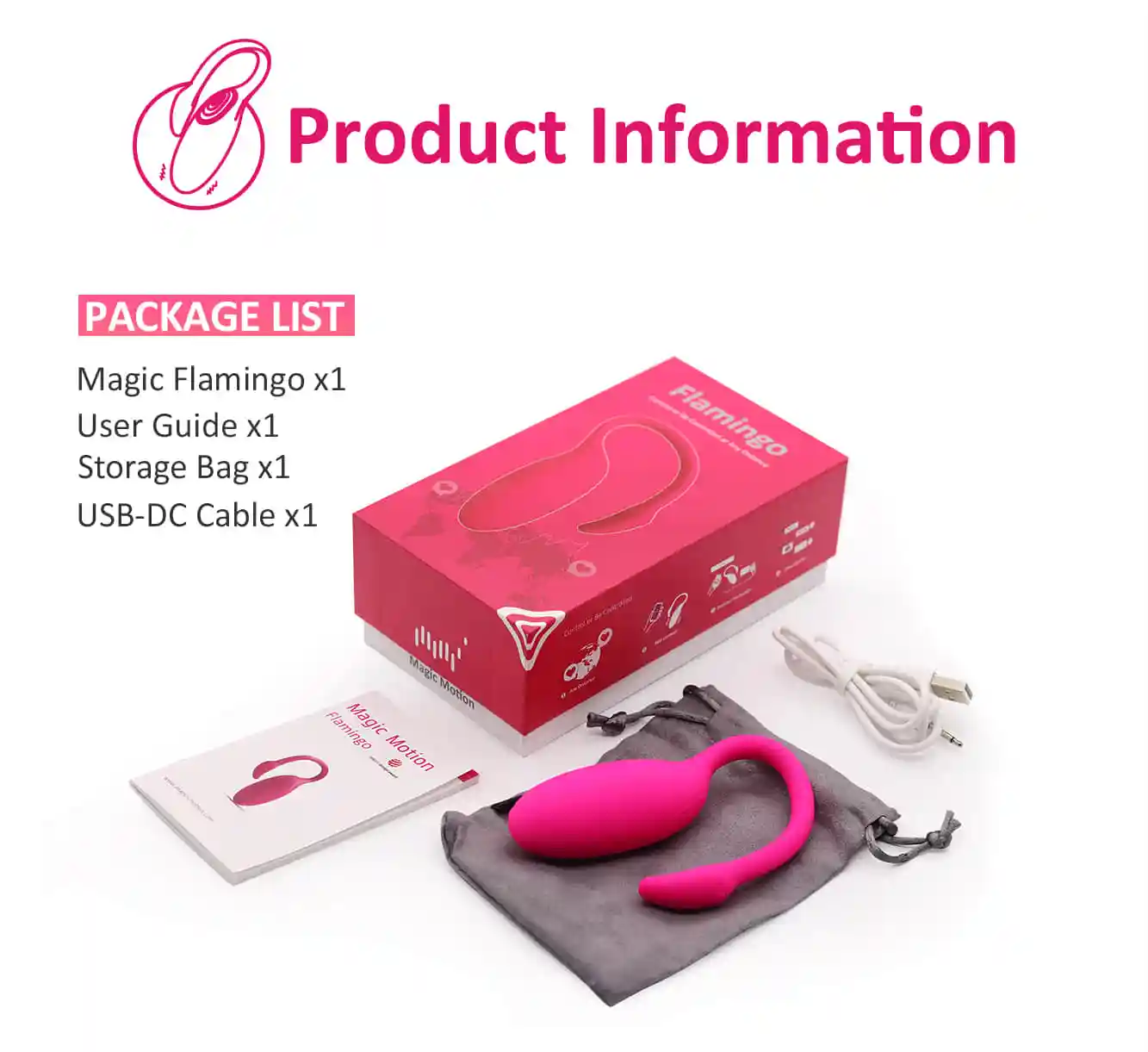 Magic Motion Flamingo умный вибратор с приложением (Мэджик Моушн Фламинго) 861098 - купить по