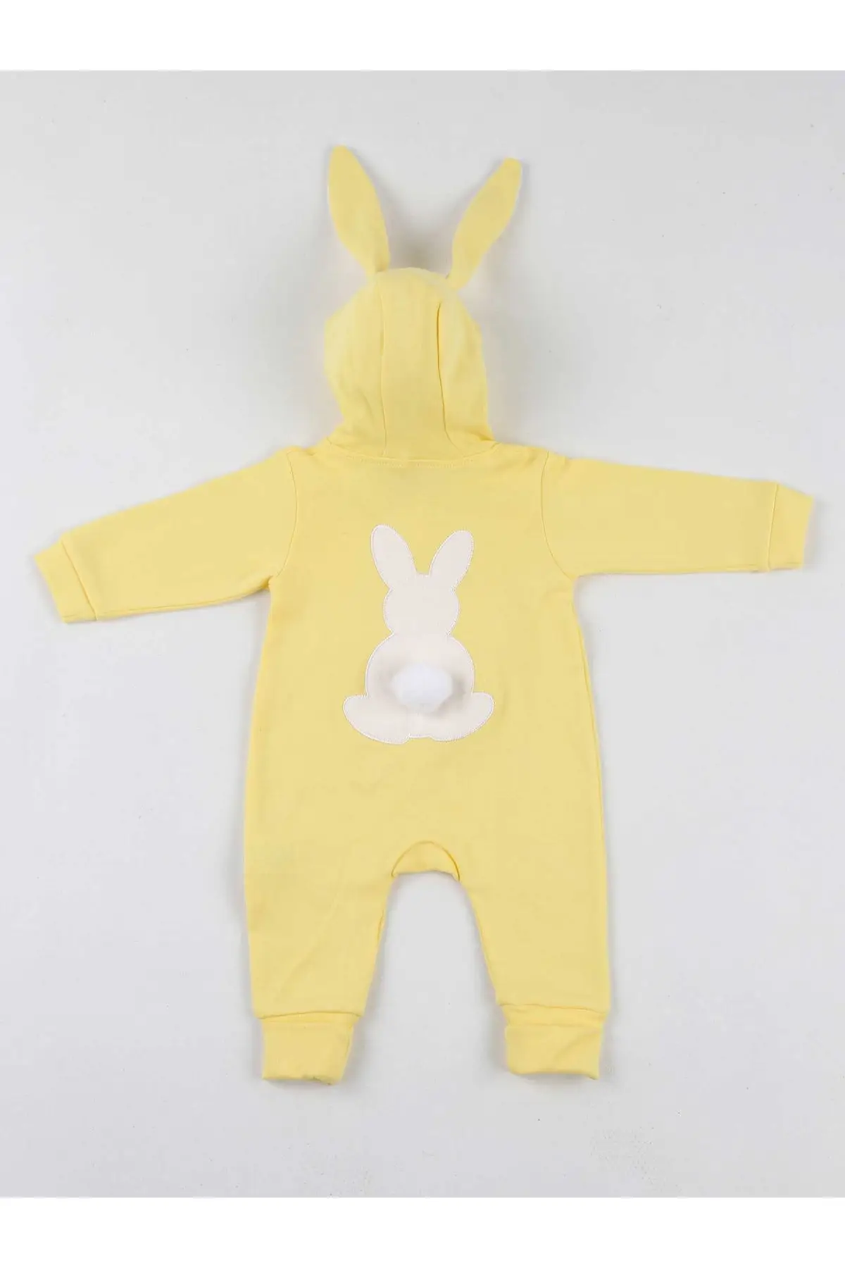 Желтый Ушастый помпоны кролики Детский комбинезон| |