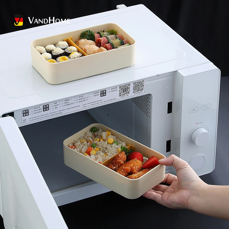 Портативный детский Ланч-бокс VandHome с подвижными отсеками для микроволновой печи