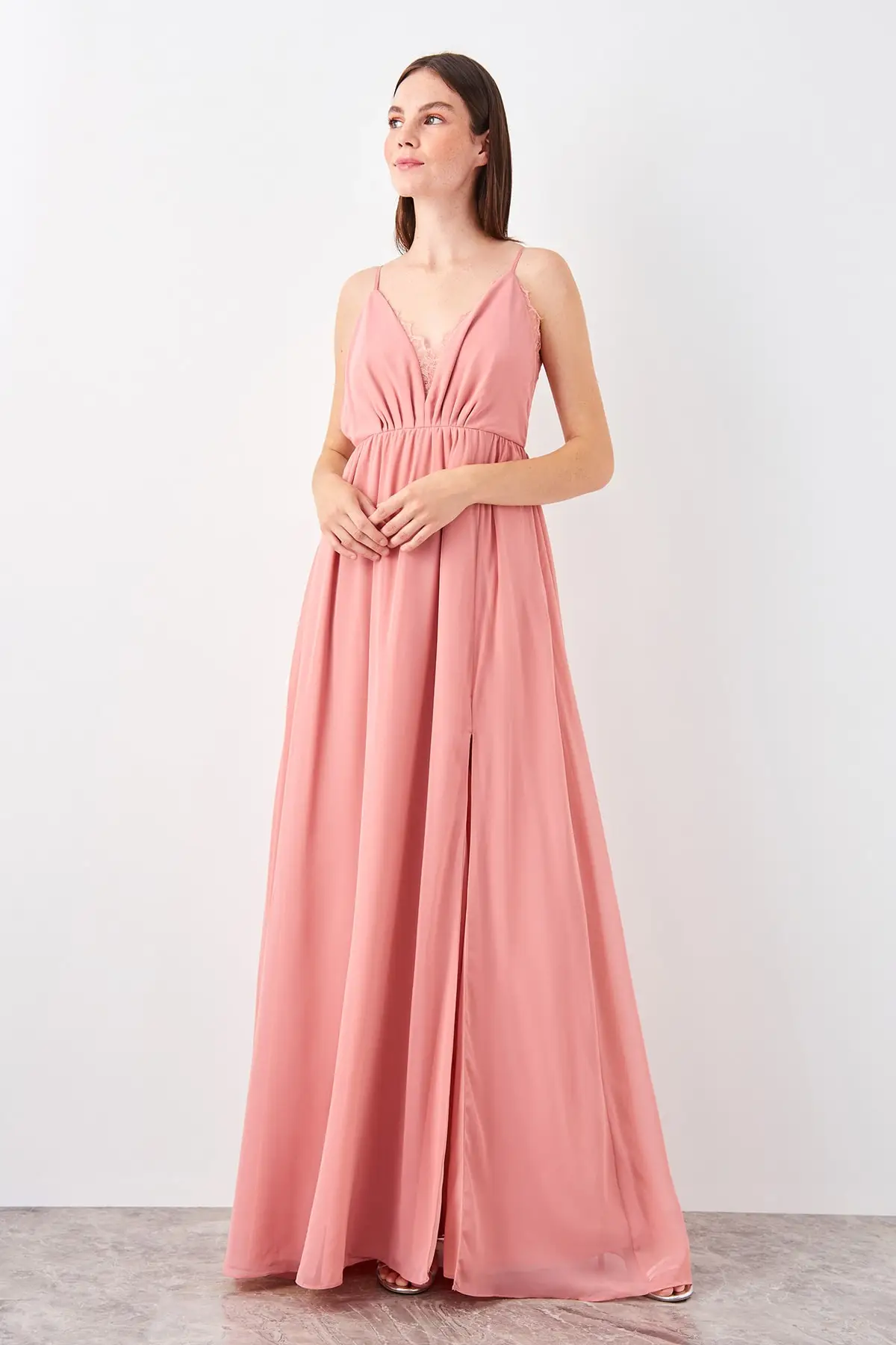 Trendyol Shir детальное вечернее платье TPRSS19AE0094|Вечерние платья| |