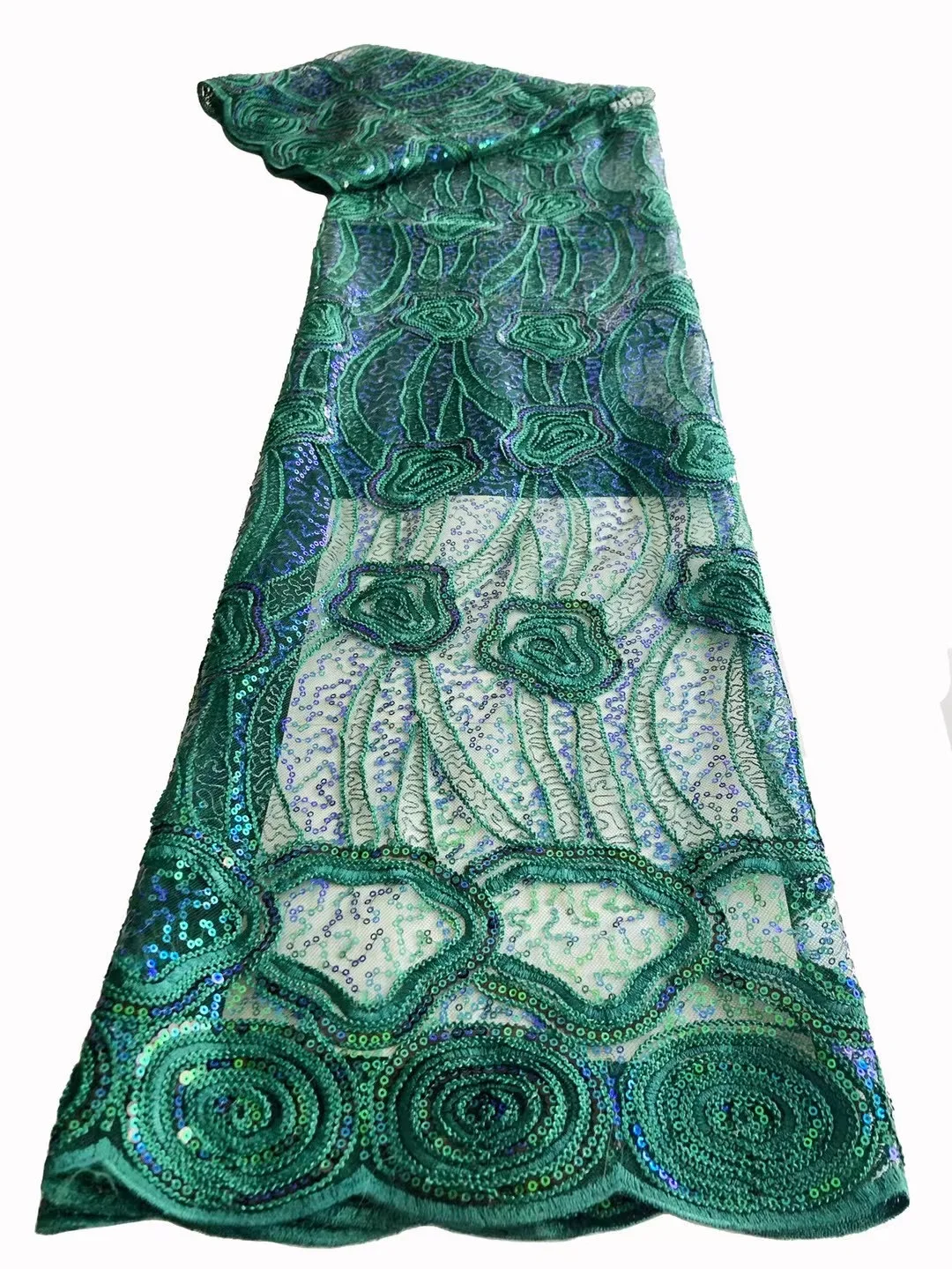 

Hot Sale African Lace Fabric Sequin French Tulle Lace Nigerian Wedding Asoebi Gown Sewing Material HY1908