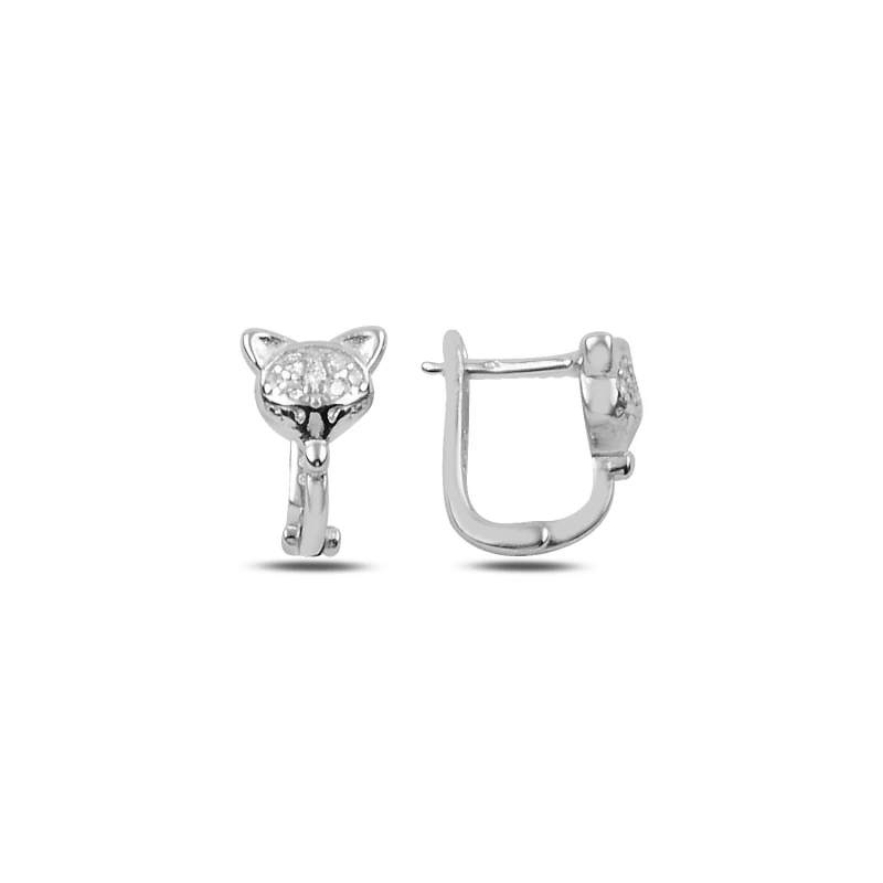 

Silver 925 Sterling Zircon Cubic Zirconia Squirrel J Children 'S Tag