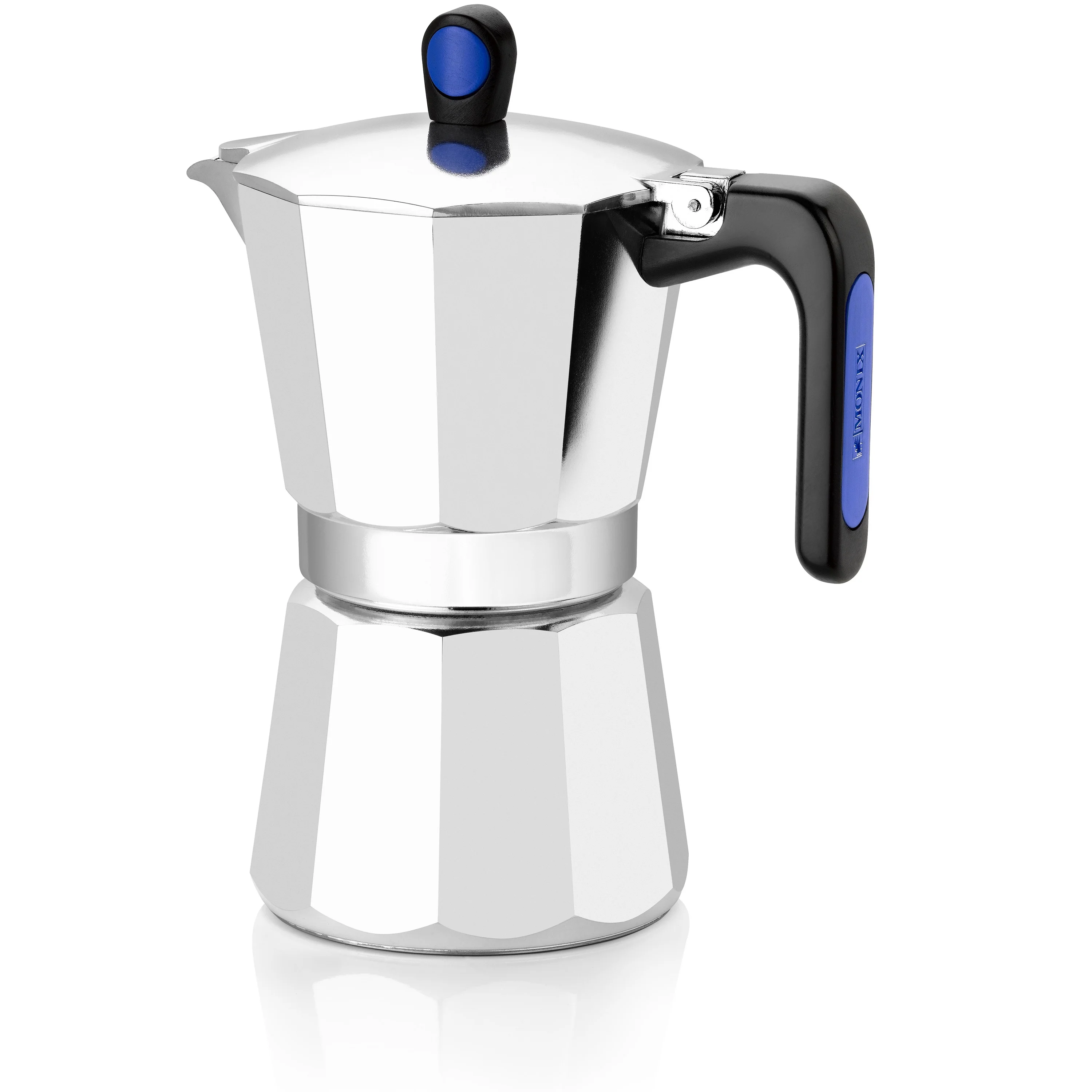 Monix Индукционная Экспресс Итальянская Кофеварка из серебристого алюминия. От 6 до