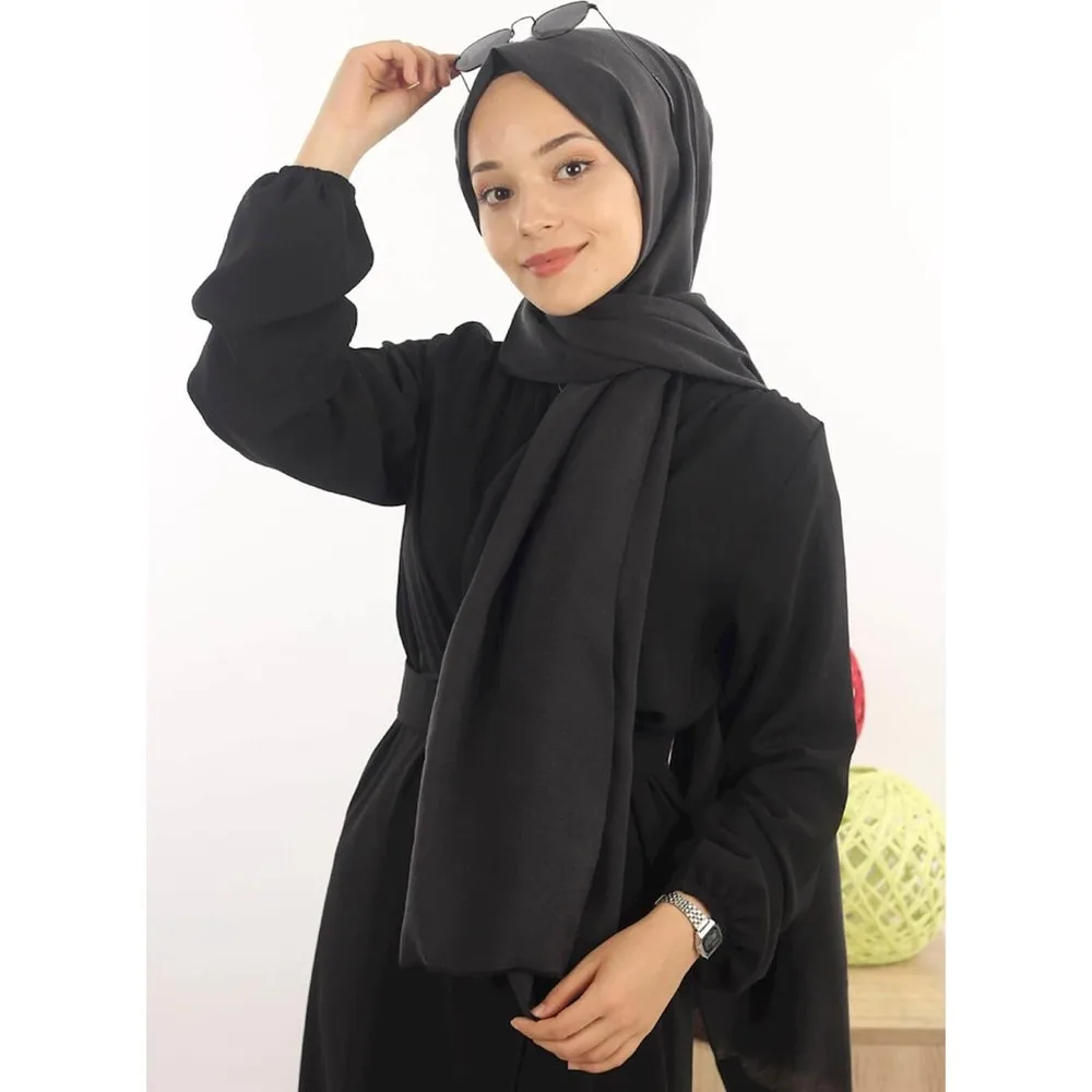 

Trend Tensel Şal Siyah Tesettür başörtüsü