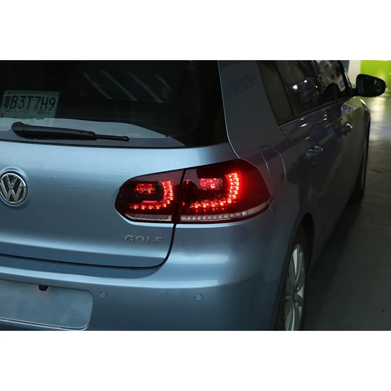 Задние фонари VW Гольф 6 2008 - 2012 GTI КРАСНЫЕ V13 type Задняя оптика VW Гольф