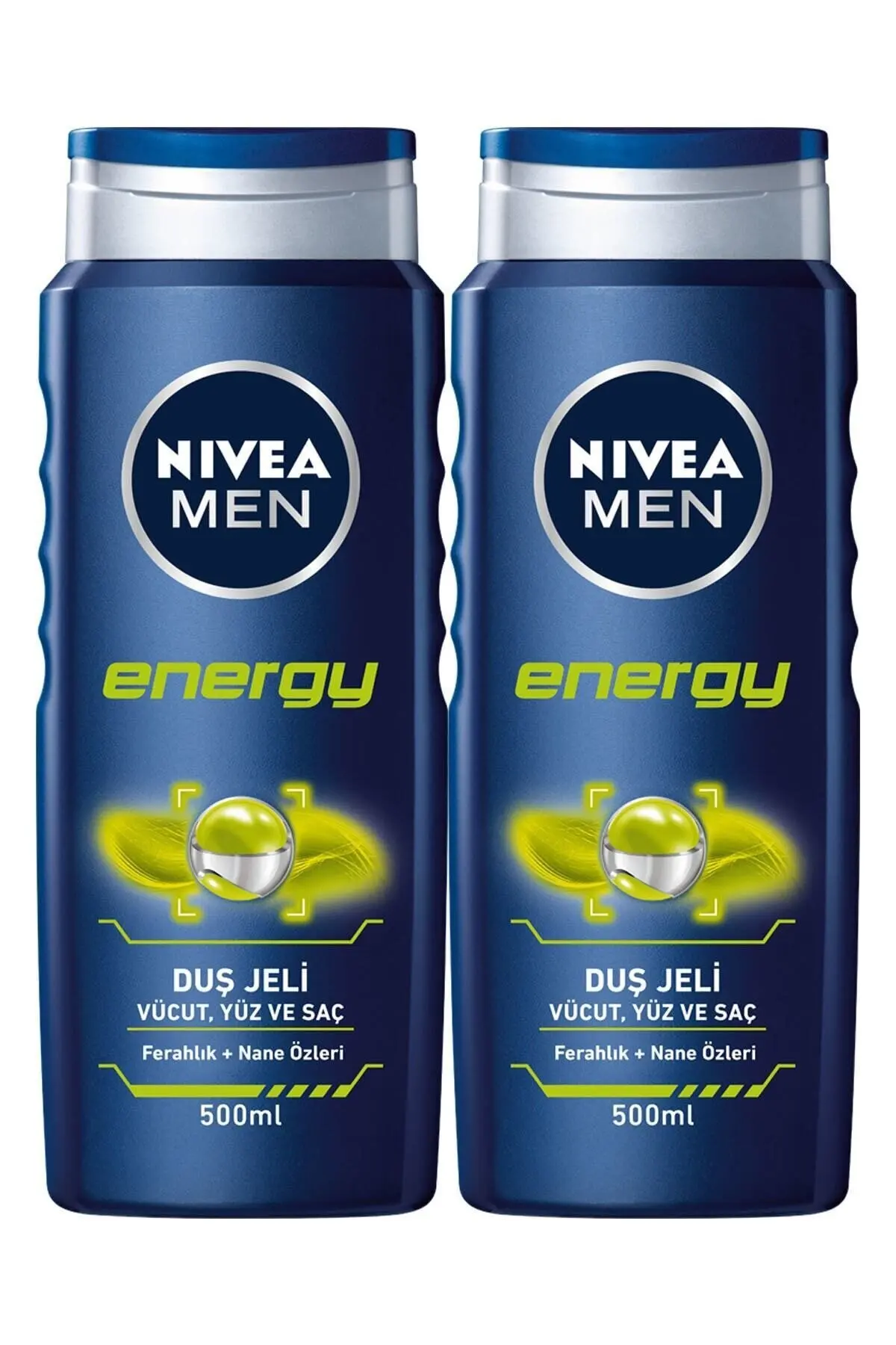

Nivea Energy Men's Shower Gel - 500 ml x 2 PCS