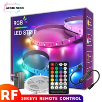 led strip light rgb with 28keys rf remote control 12v waterproof rgb led bar lights 5m 10m 15m 20m color changing rope led light