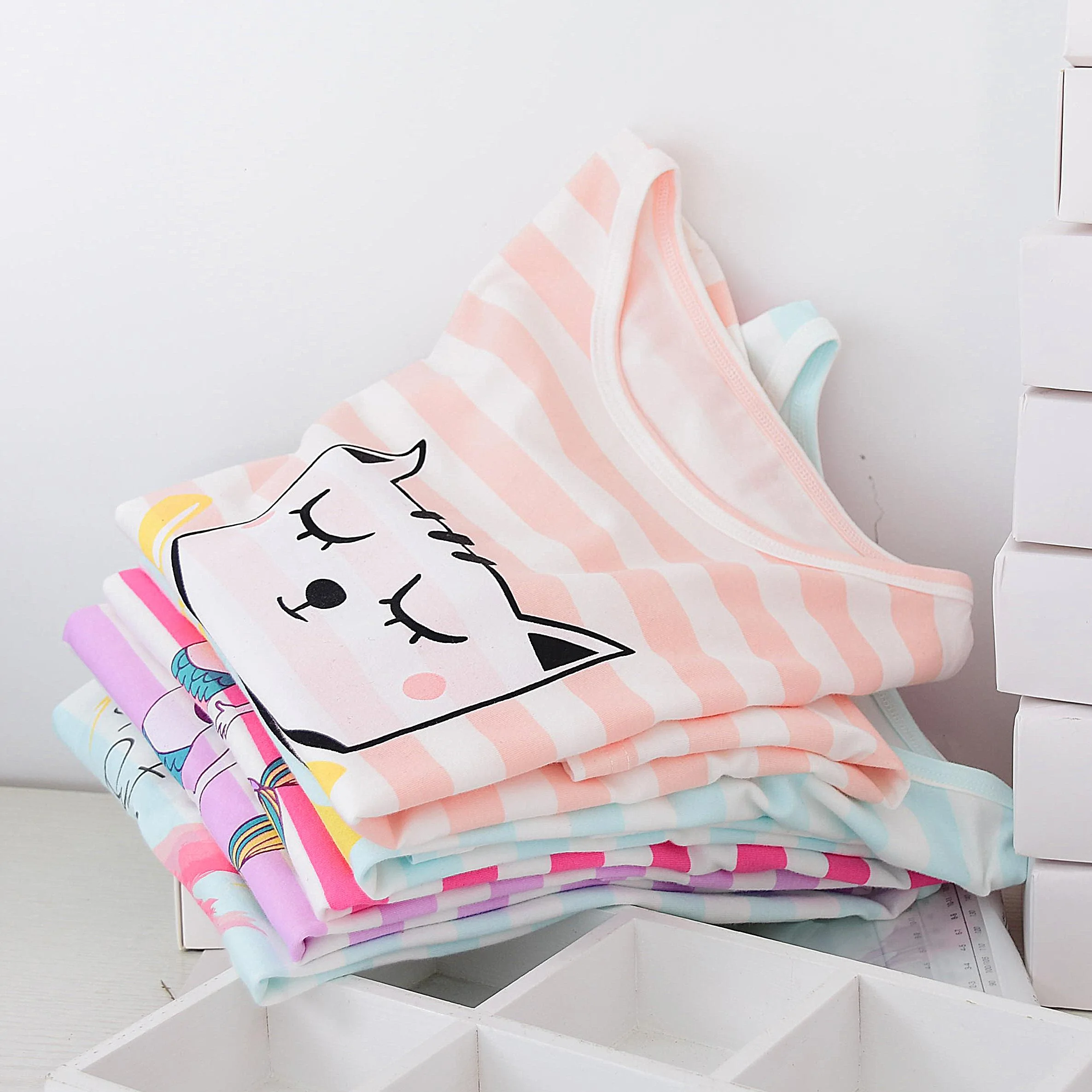 

Children Pajamas 100% Cotton Baby Girl Nightdress Toddle Short Sleeve Summer Dress Cartoon Print Cute Kids Girls Sleep Wear