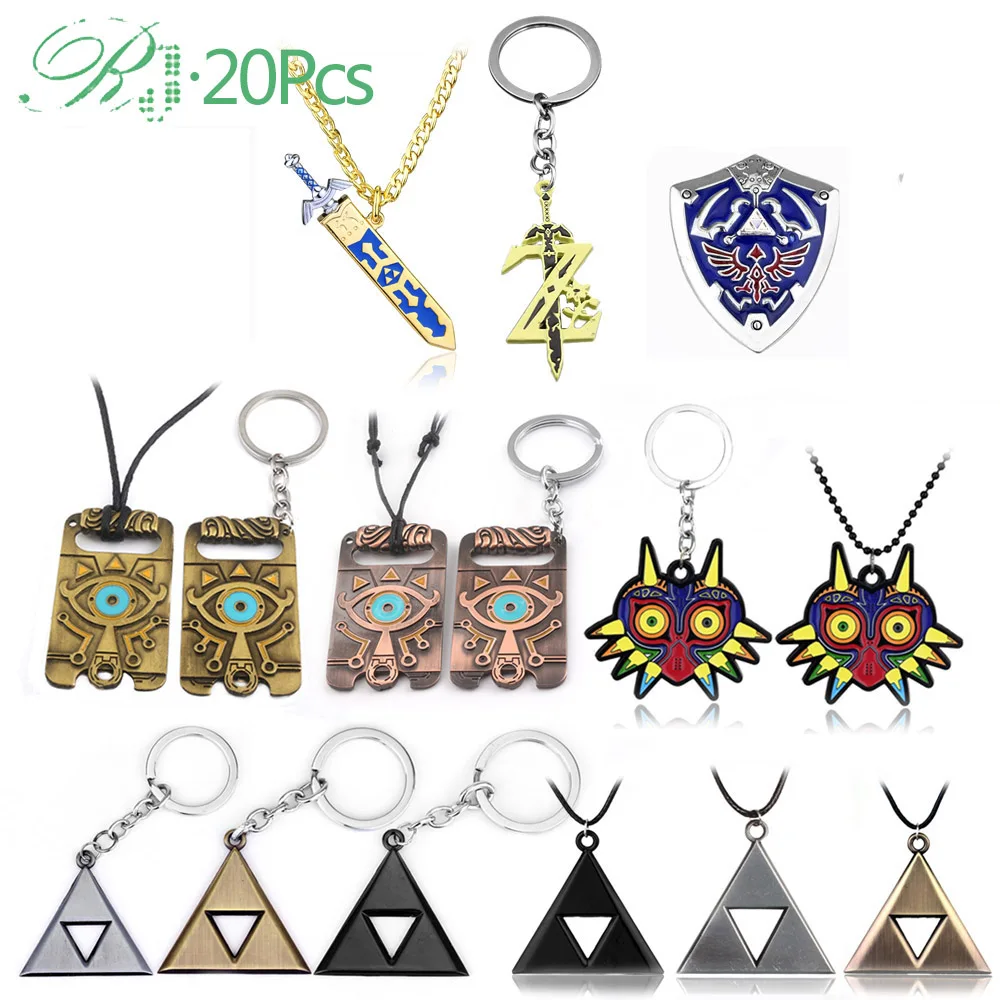 RJ 20 шт. Ожерелья Мастер меч трисила гиллийский щит маджора маска дыхание дикие