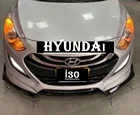 Для Hyundai i30 Насадка На передний бампер губа 2007-2020 пианино глянцевый черный разветвитель диффузор универсальный спойлер бампер брызговики