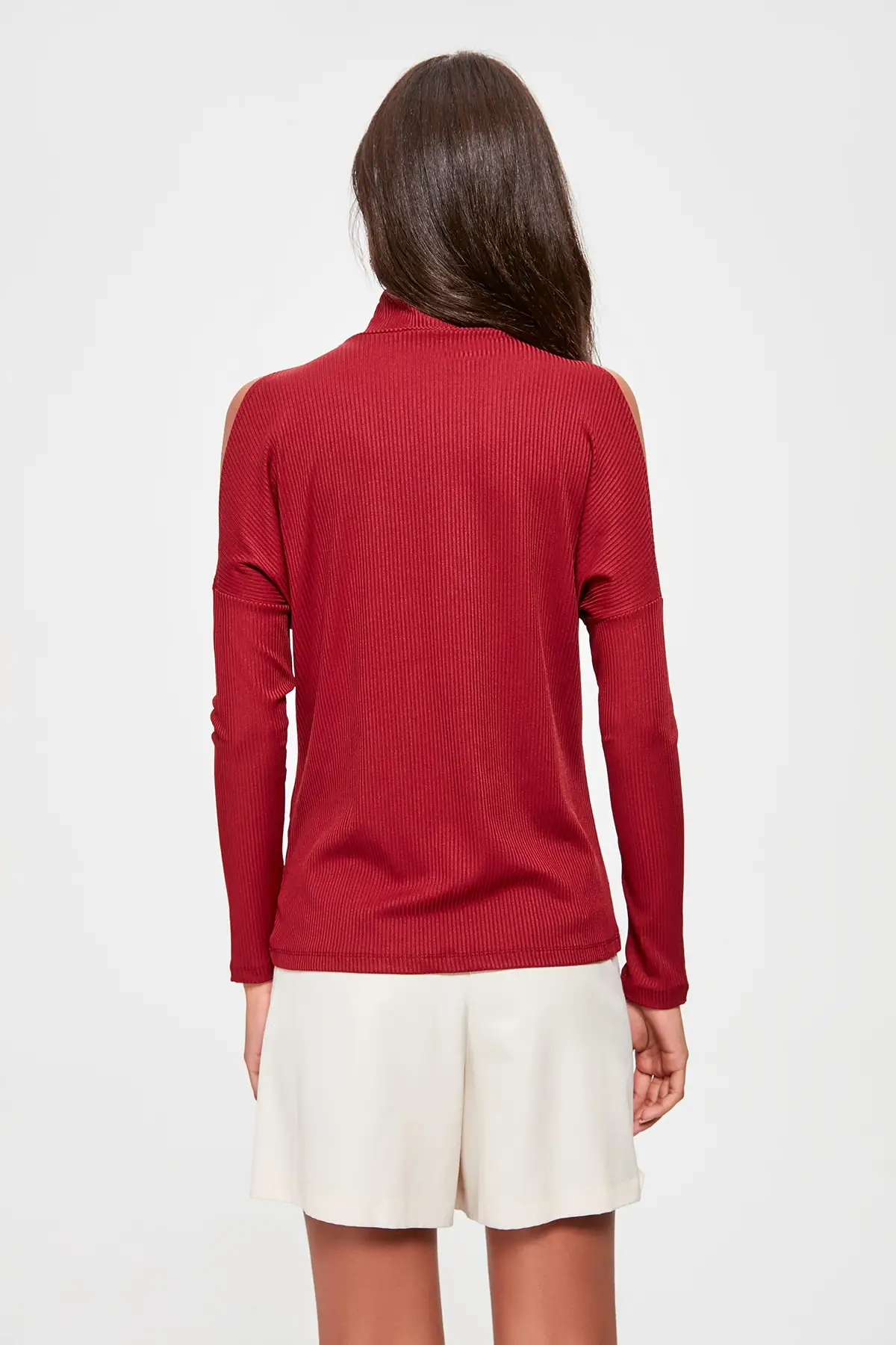 Trendyol сумки на плечо с низким вырезом трикотажная блузка TWOAW20BZ1004 | Женская одежда