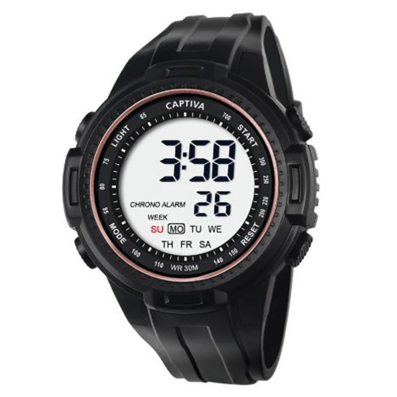 

Digital Sports young kids children's student wrist watch Alarm stopwatch calendar time clock gift 3ATM CHR880