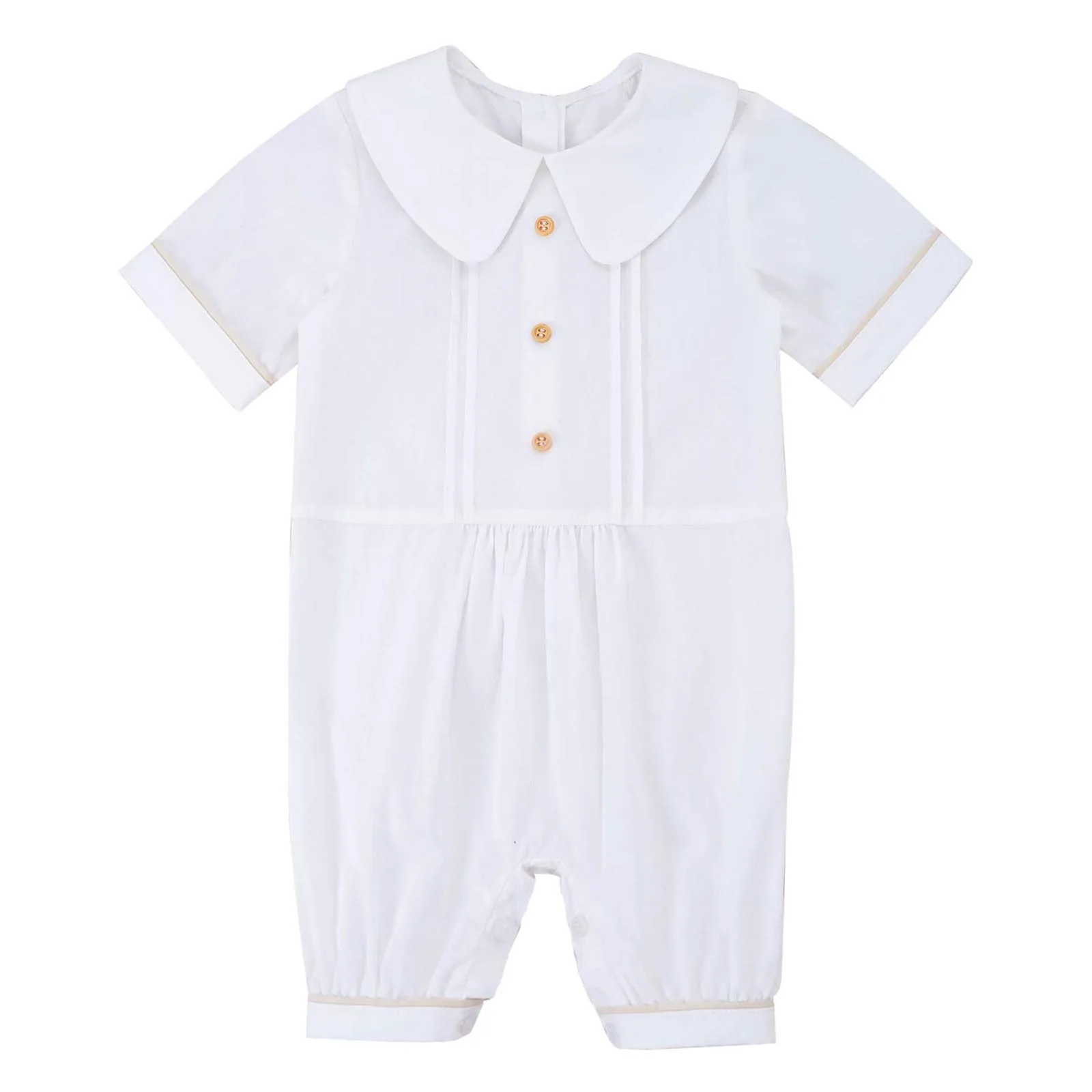 

Newborn Baby Boy Bodysuits Summer Spanish Baby Clothes Boys 1St Birthday Party Jumpsuit Infant Rompers Toddler Baptism Clothes