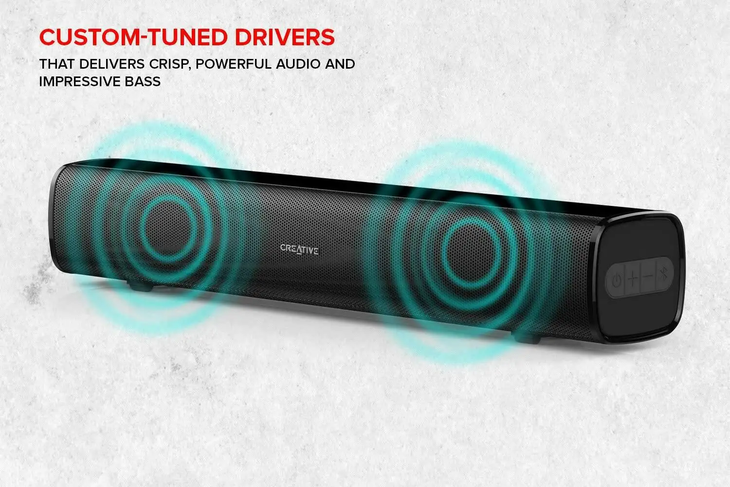 Creative Stage Air Portable Compact Under-Monitor USB-Powered Soundbar Bluetooth | Электроника