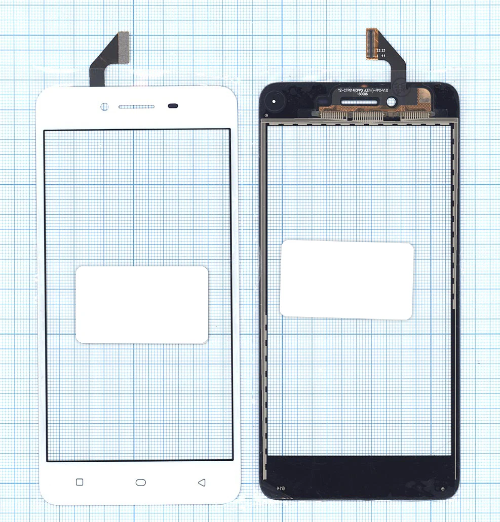 Сенсорное стекло (тачскрин) для OPPO A37 белое |