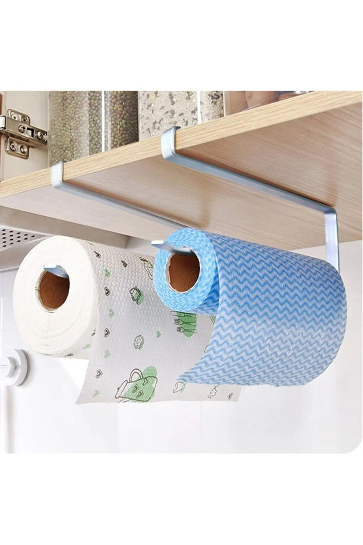 

Paper Towel Holder Towel Rack Kitchen Countertops Cabinet Rack Six Paper Towel Hanger Holder Decorative