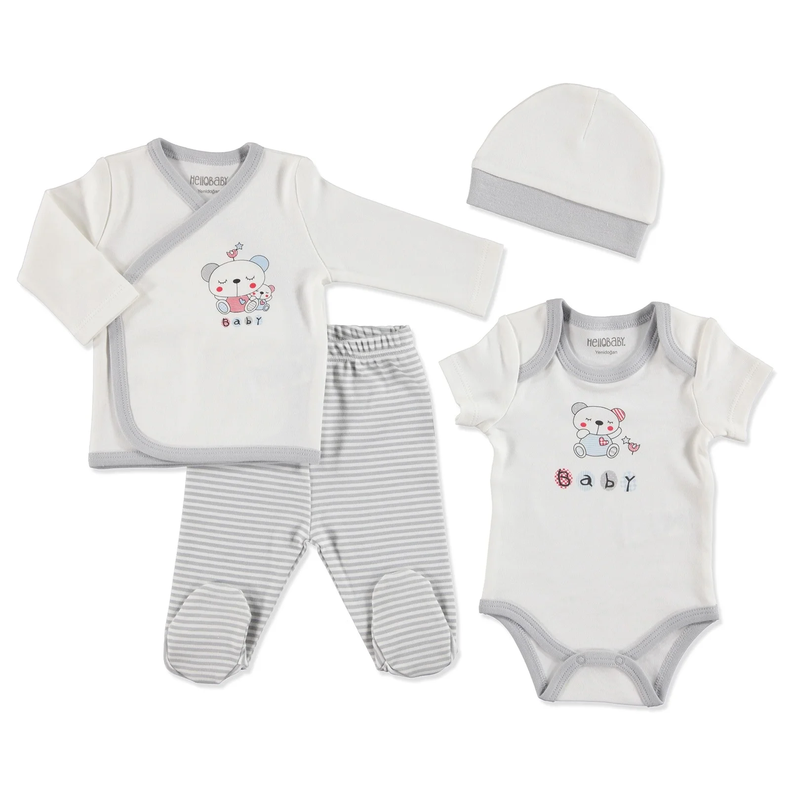 Ebebek HelloBaby милый медвежонок для новорожденных больничная упаковка 10 шт.| |