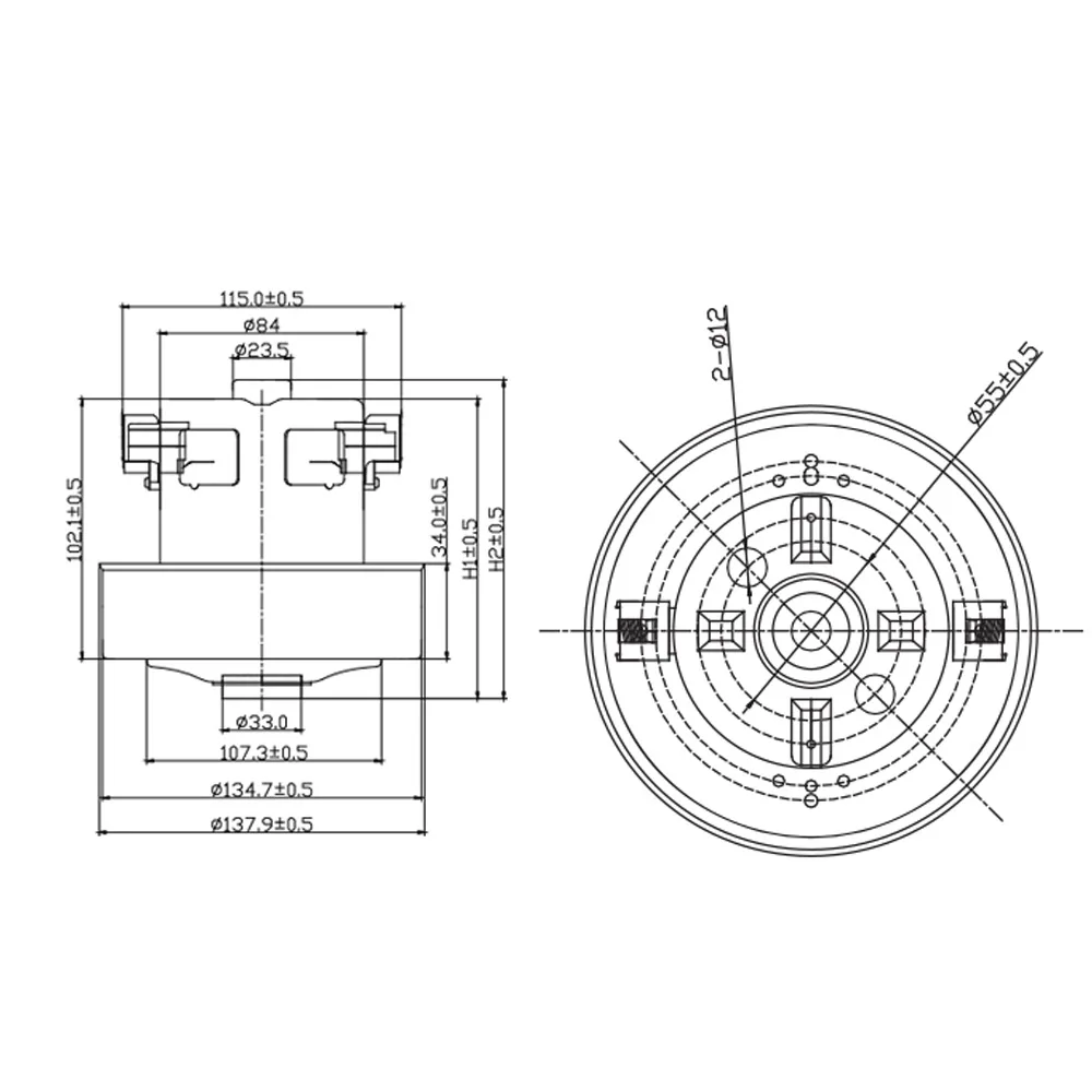 Пылесос двигатель 1800 Ватт замена для samsung SC6570 мотор DJ31-00067P, DJ31-00067A, DJ31-00067K