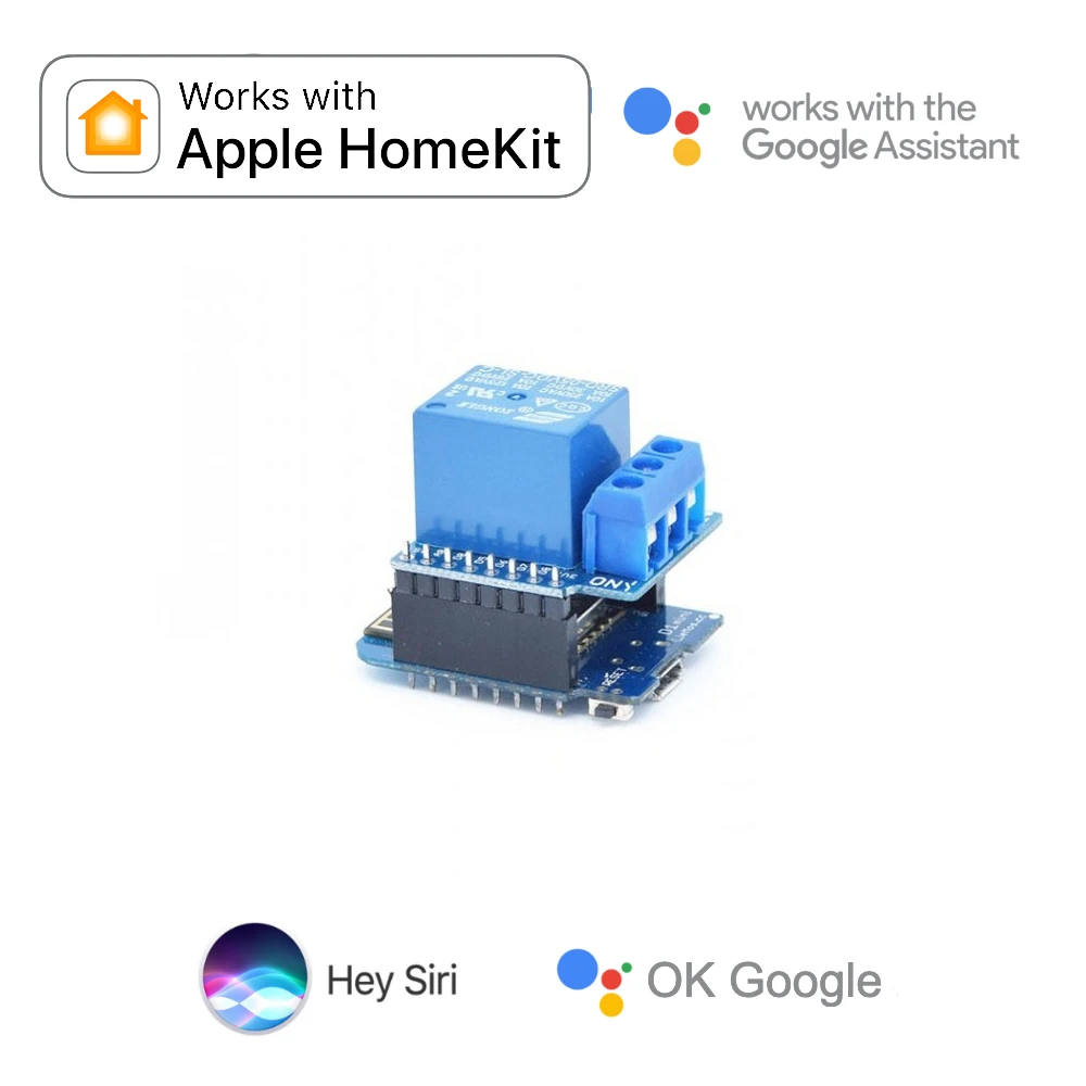 Реле переключателя HomeKit Siri для умного дома Wi Fi модуль Google Assistant голосовое