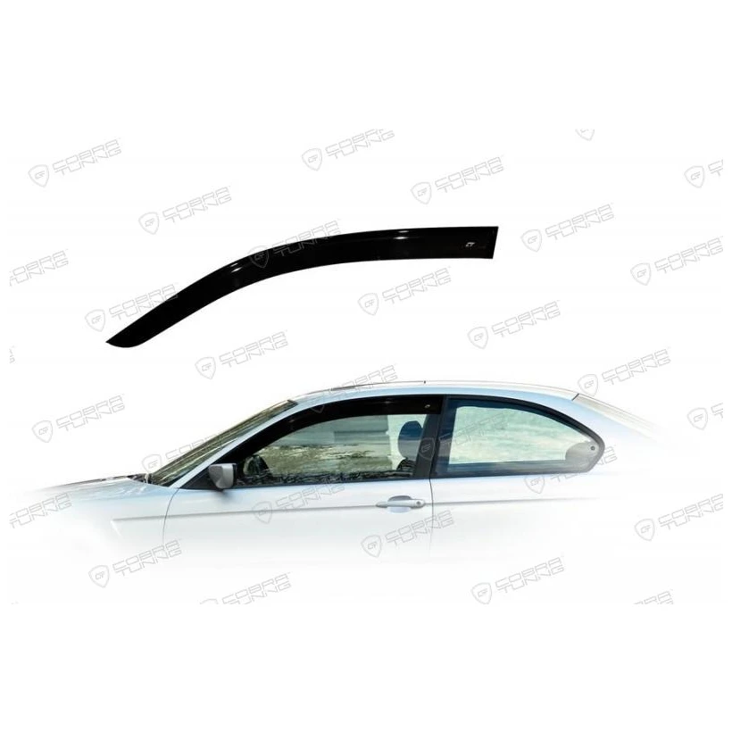 Дефлекторы окон Cobra Tuning B24201 на авто BMW 3 Compact (E46) 2001 2005 2 шт./комп. ветровики от дождя
