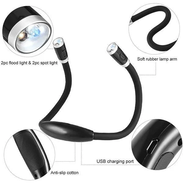 

Hanging Neck U-shaped Lamp Flexible Adjustable Hug light Neck Book Night Lamp Torch for Study Reading Hanging Neck lamp