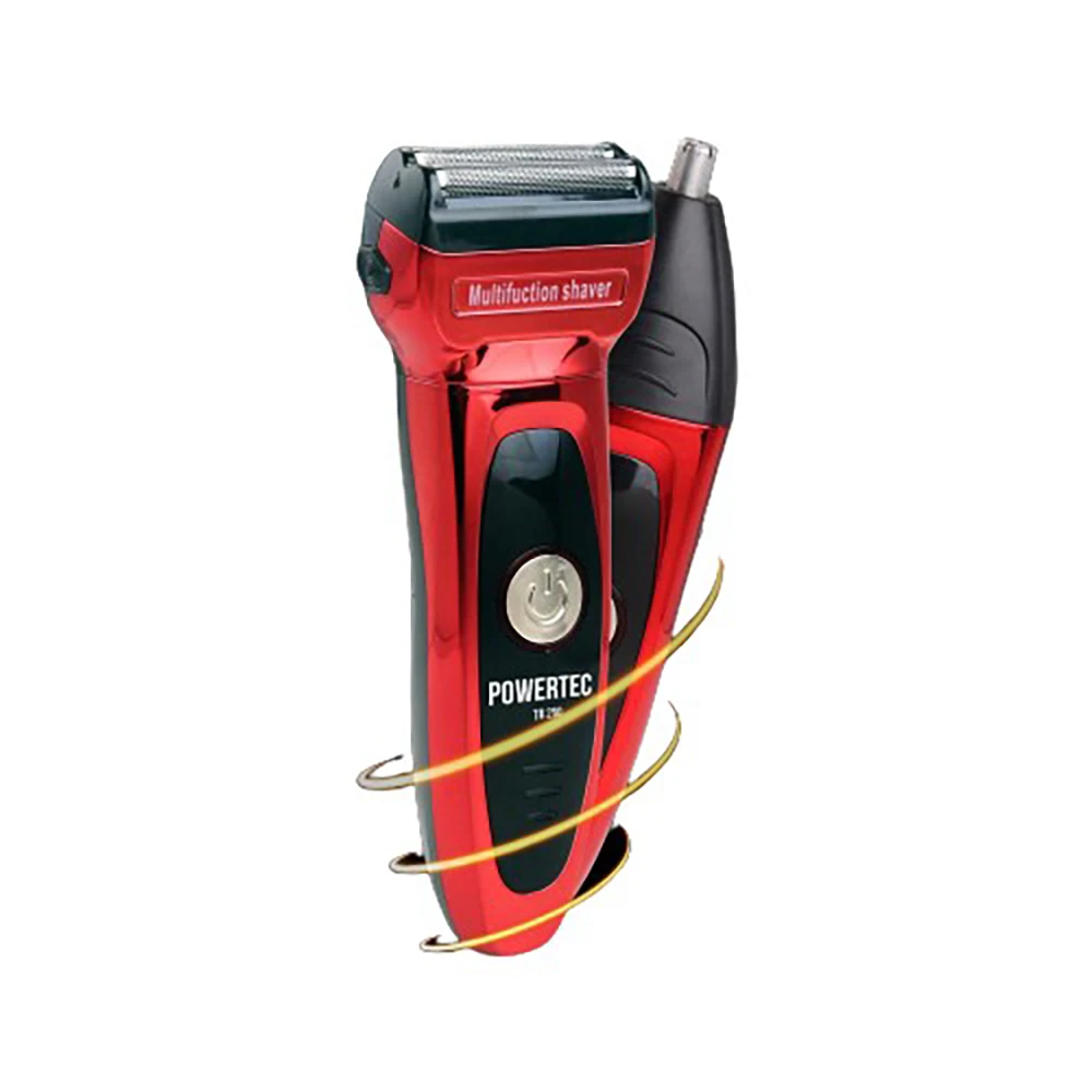 

Электробритва Powertec для бороды и носа, машинка для стрижки, Мужская бритва, триммер для мужчин, бритва для мужчин, триммер, бритва