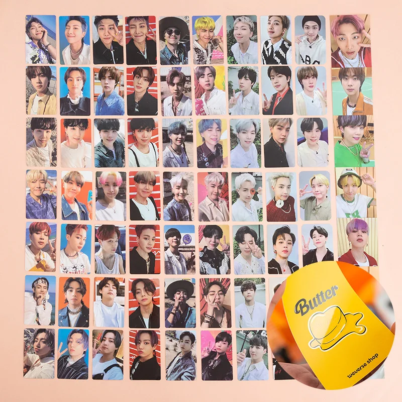 

KPOP Bangtan Boys Butter LOMO Cards Set Postcards Double Sided Printing JIMIN SUGA JIN Fans Collection
