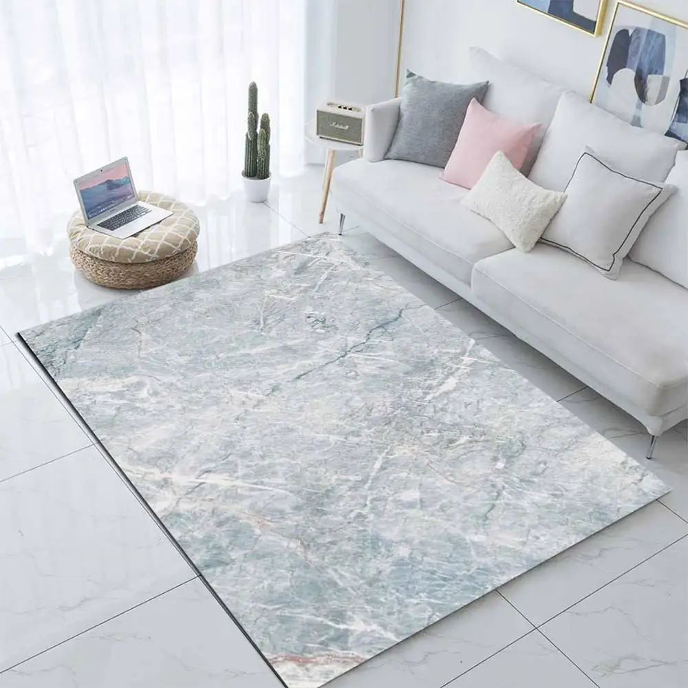 Еще синий серый сломанные камни Nordec 3d печати Нескользящие микрофибра Гостиная