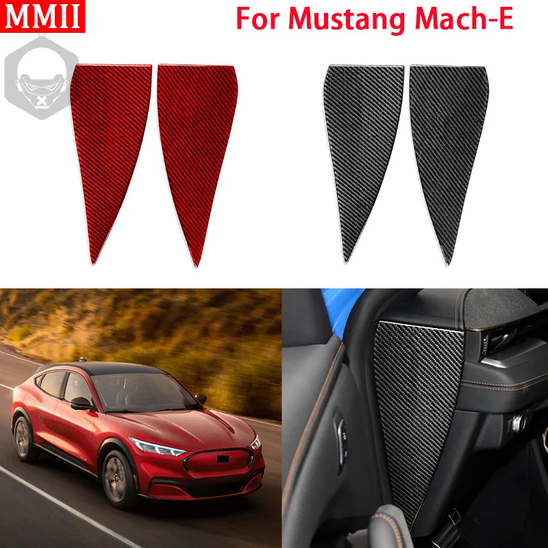 

RRX for Ford Mustang Mach-E Mach E 2021 2022 Carbon Fiber Interior Dashboard Buffer Decor Trim Sticker Car Accessories Styling