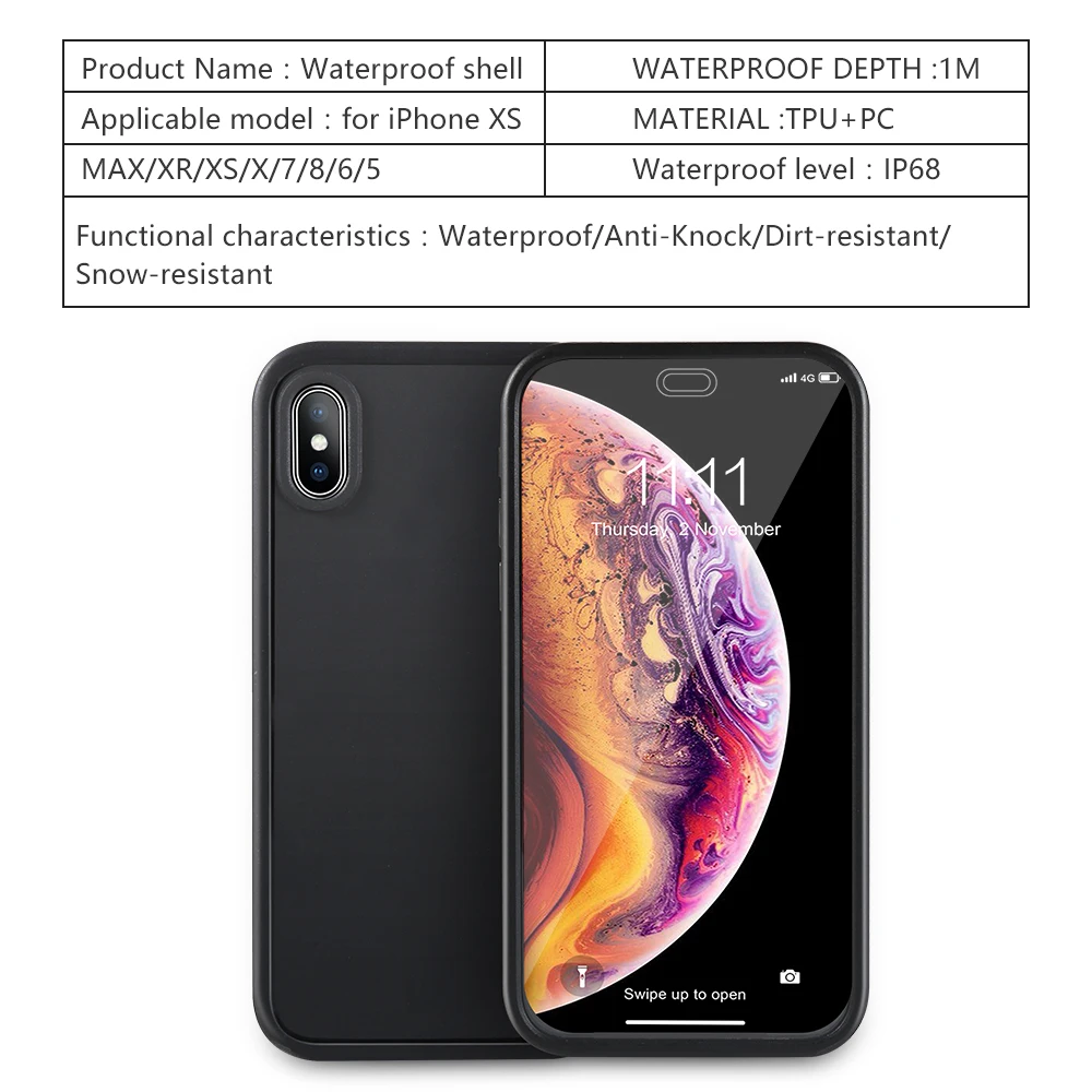 Водонепроницаемый чехол KISSCASE IP67 для iPhone 6s 6 7 8 Plus плавательные чехлы 11 pro max xr xs 5