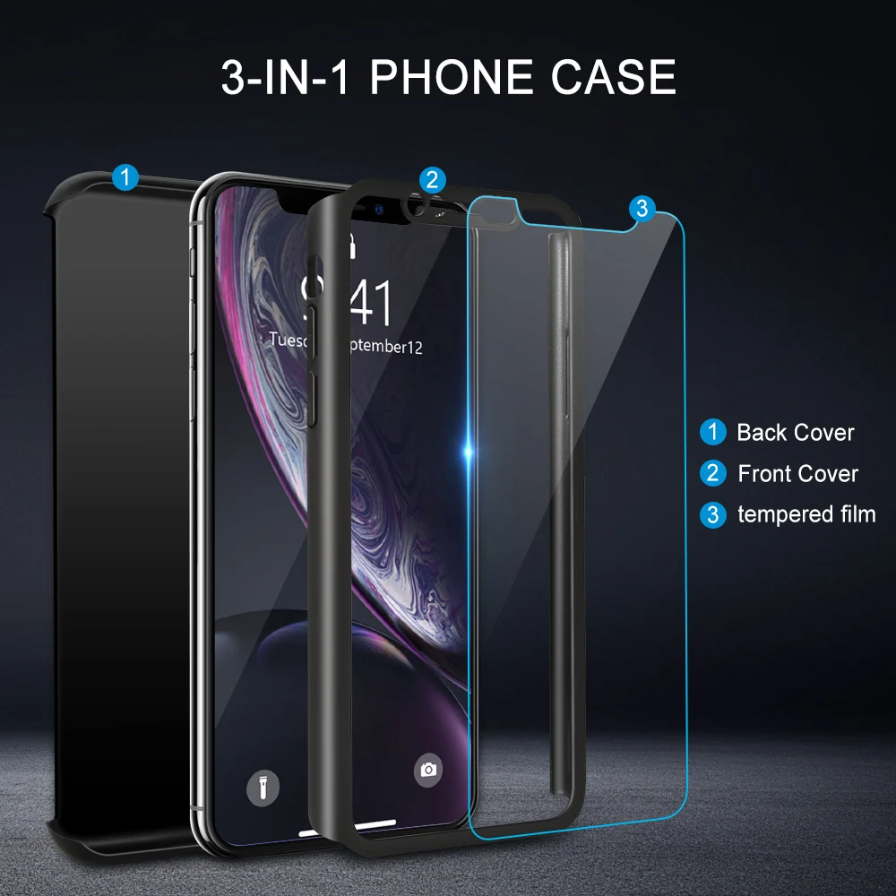 Чехол KISSCASE для телефона Samsung A5 2017 /J6 2018 /J7 /J5 /A7 /A8 S10 S9 S8 S7 s10e 360 Защитный