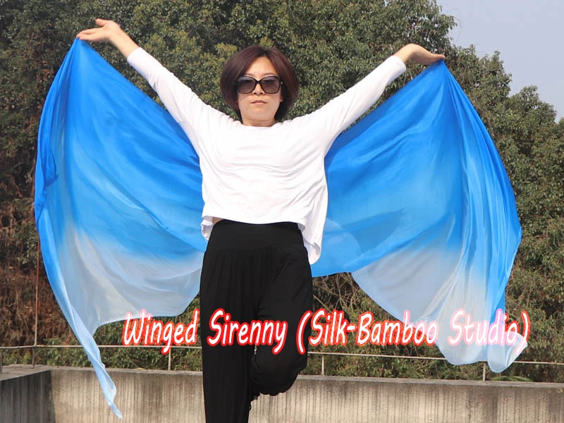 Шелковая вуаль для танца живота 1 шт. 2 7 м * 5 мм|dance silk veil|belly dance veilsilk veil |