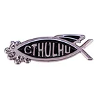 Ктулху Рыба Брошь, эмалированный штифт