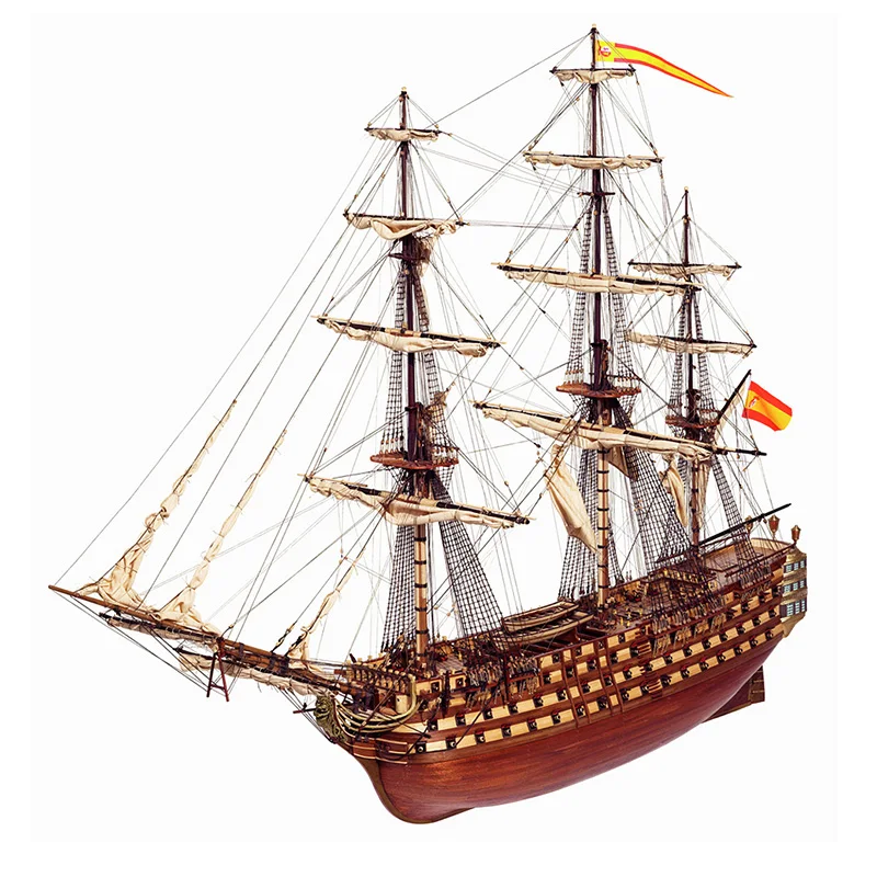 Сборная Модель Корабля OcCre Santisima Trinidad Масштаб 1:90 дерево Испания OC15800 RUS|Наборы для