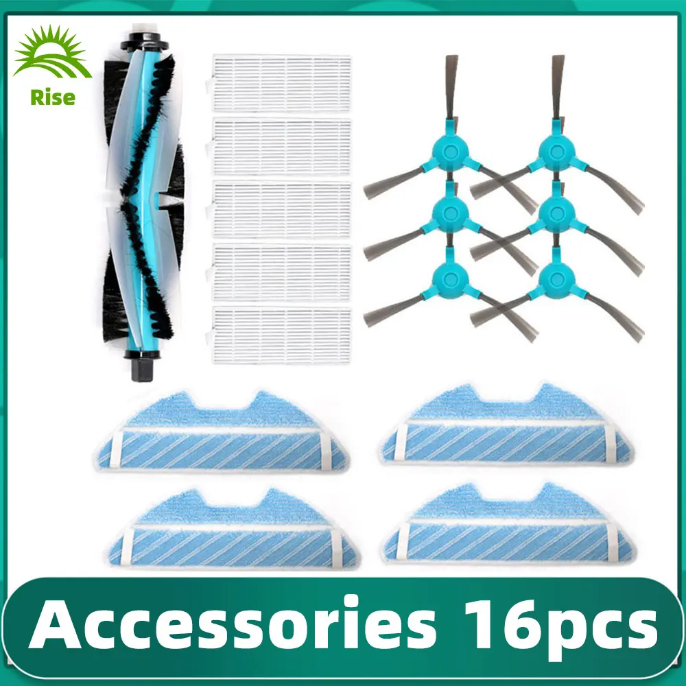 Replacement for Conga 1290 1390 Robot Vacuum Cleaner Spare Accessories HEPA Filter Mop Rag Cloth Main Roller Side Brush Parts