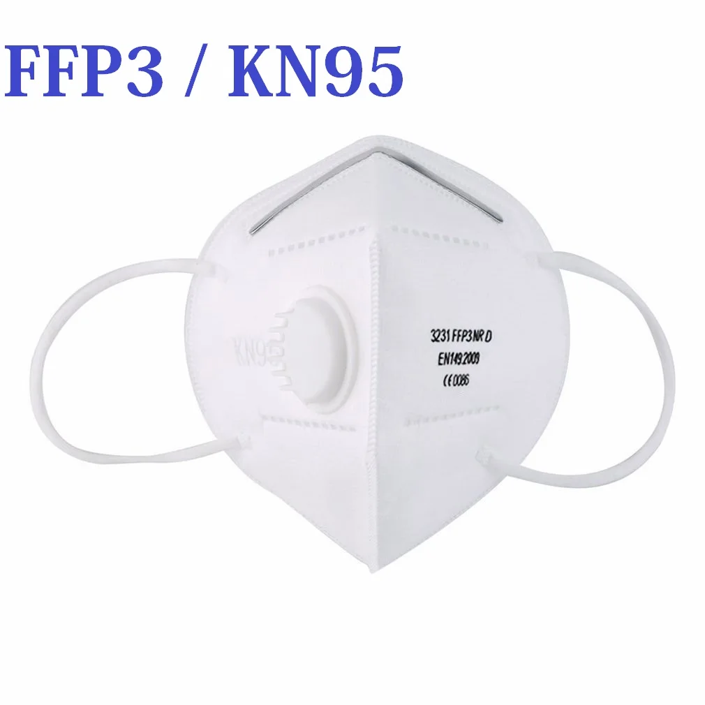 Многоразовая маска FFP3 CE ffp3mask KN95 маски с клапаном 5 слоев Нетканая для лица
