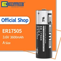 eemb a size 3 6v battery er17505 3600mah lithium batteries non rechargeable battery for gps electronic meters window sensor